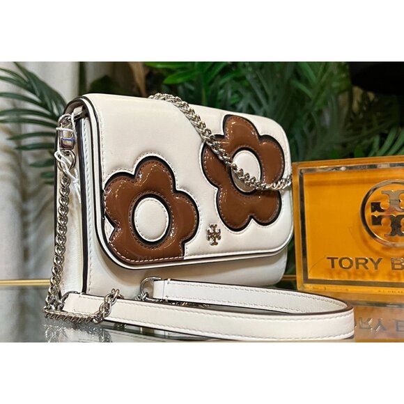 TORY BURCH FLOWER POWER EMERSON HANDBAG  ✺✺ - Picture 6 of 13